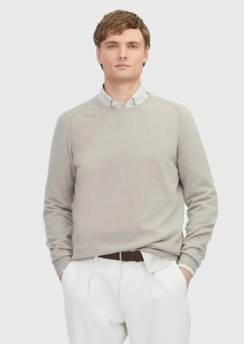 RAMSEY Beige Knitwear Sweatshirt