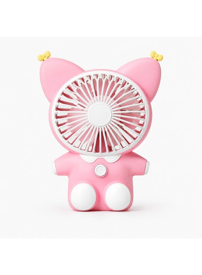Xiaoou USB Desktop Fan, Pink Mini Table Fan for Home, Office & Study Desk