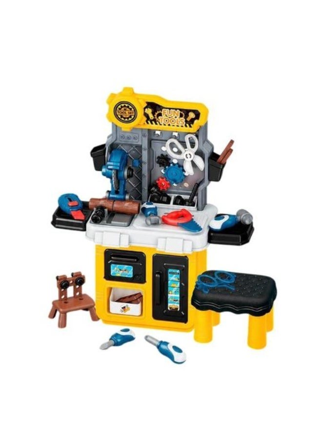 Carpenter Tool Table Toy 59 Pieces for Kids – Educational Repair & Building Workshop - Image 2