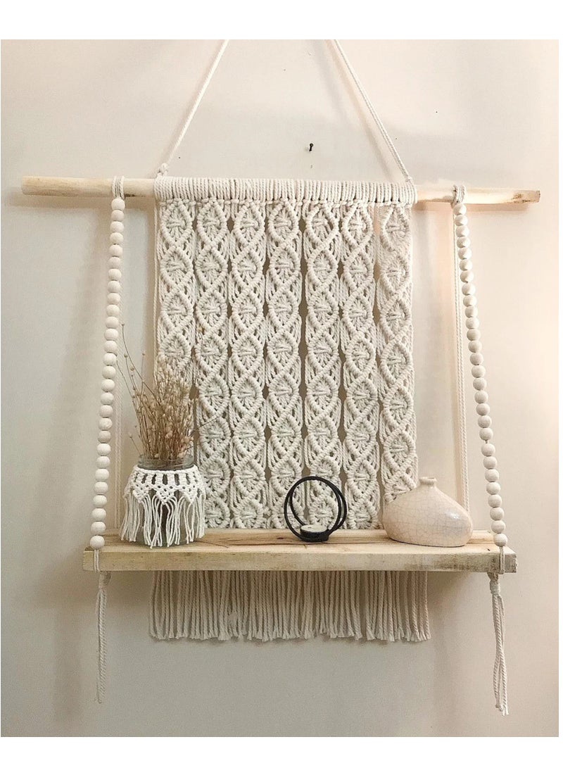 انتيكيانو رف حائط خشبي - Image 2