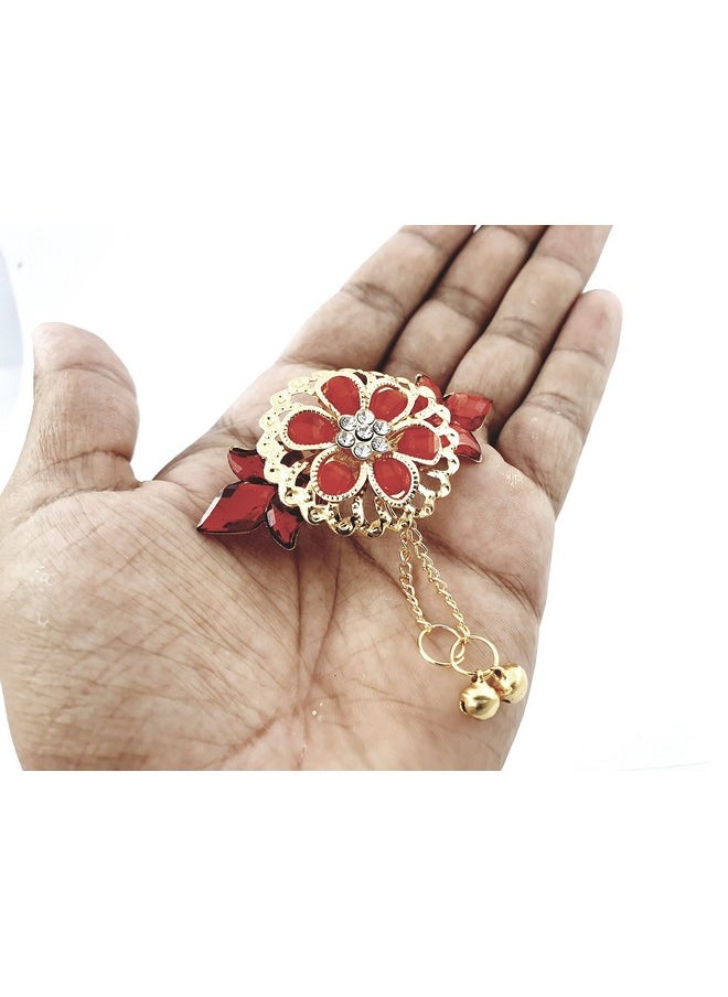 DHAVESAI Dhavesai m.a.h multi design hair clips,hair accessories for girls and women small size pack of 3 (multi colour and design as per availability)  - Image 3
