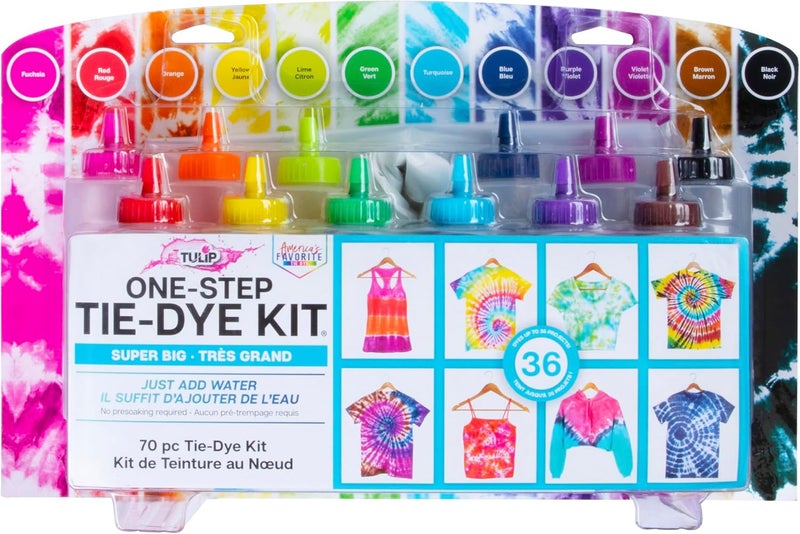 Tulip One-Step Tie-Dye Kit Super Big with 12 Colors - Image 1