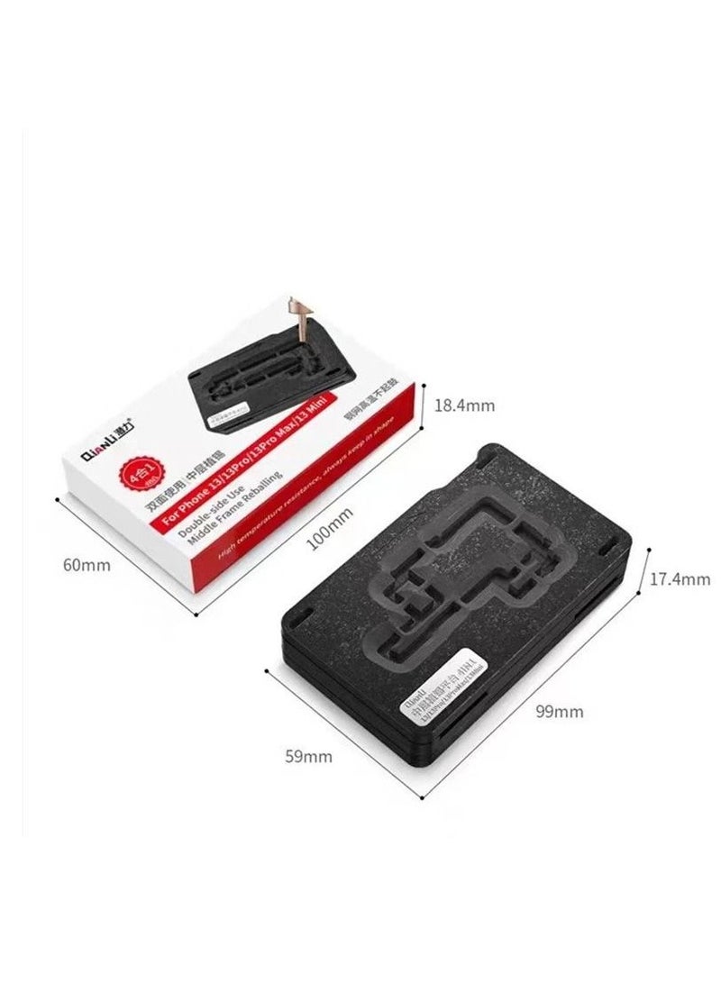 Qianli Qianli-4in1 Double Face Baseplate Cover Mid Frame Reballing Platform for iPhone 13mini/13/13Pro/13Pro Max 