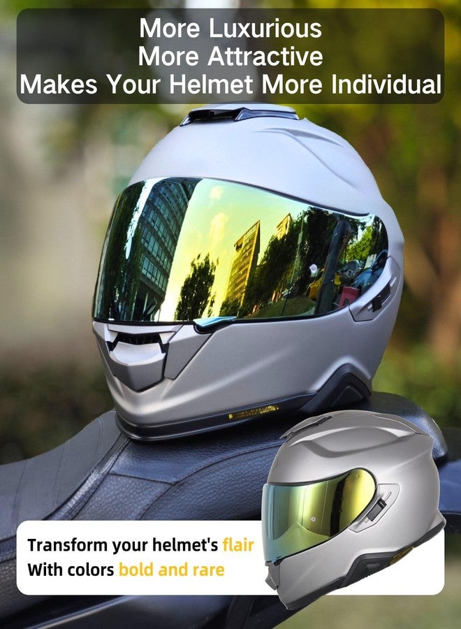Soman GT Air Visors Shield Replacement,CNS-1 Visor Face Shield Compatible with GT Air,Neotec,CNS-1,TC-5,TC-9,GT Air 2 (Gold) - Image 4