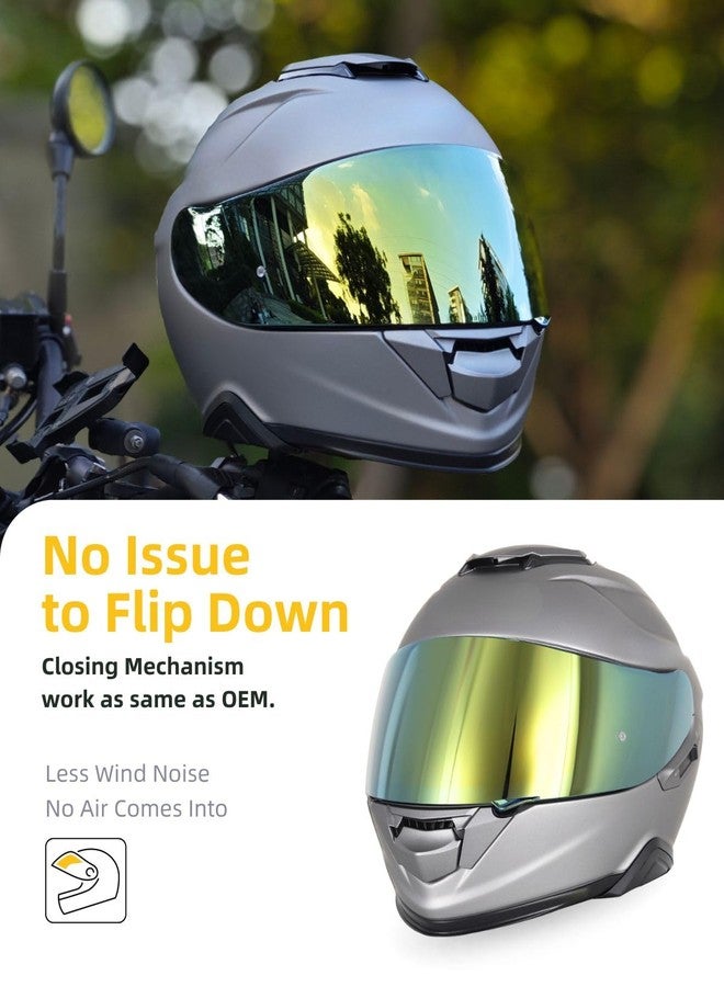 Soman GT Air Visors Shield Replacement,CNS-1 Visor Face Shield Compatible with GT Air,Neotec,CNS-1,TC-5,TC-9,GT Air 2 (Gold) - Image 3