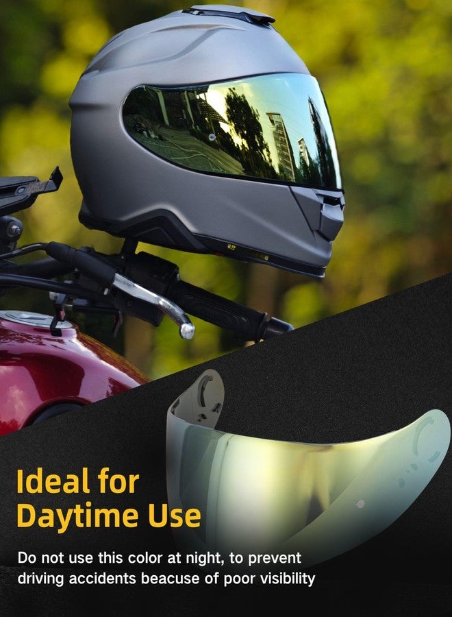 Soman GT Air Visors Shield Replacement,CNS-1 Visor Face Shield Compatible with GT Air,Neotec,CNS-1,TC-5,TC-9,GT Air 2 (Gold) - Image 2