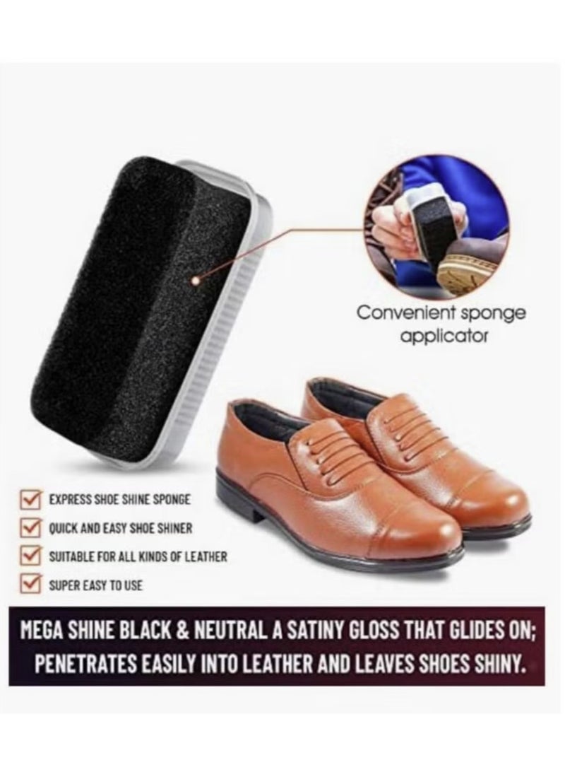 Silver Express Instant Shine Sponge for Shoes Bags and Boots Large Size 6ml Clear - Image 4