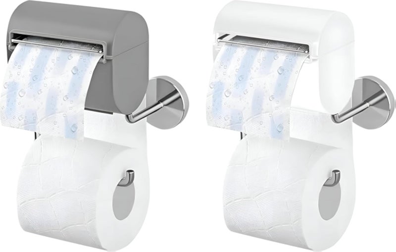 Stainless Steel Tissue Dispenser - Versatile Bathroom Roll Holder with Secure Mounting, Suitable for Kitchen or Restroom, Space-Saving and Easy to Reload