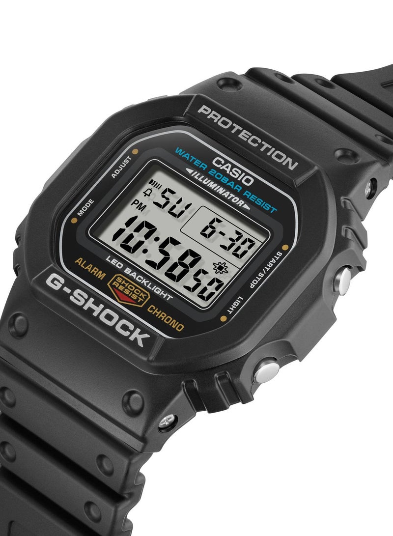 CASIO G-shock Digital Black Resin Band Strap Men's Watch DW-5600UE-1DR - Image 2