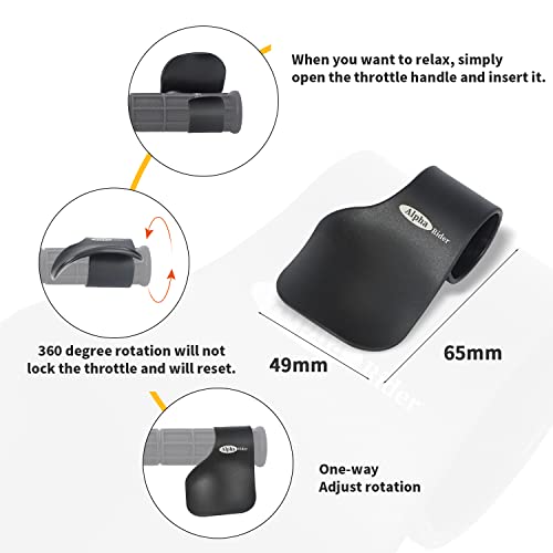 Alpha Rider Cruise Throttle Assist For 7/8" Handlebar Universal Motorcycle Throttle Mounted Assist Oil Control For Street Bike Sport Off Road Scooter Naked ATV 22MM Handlebar - Image 3