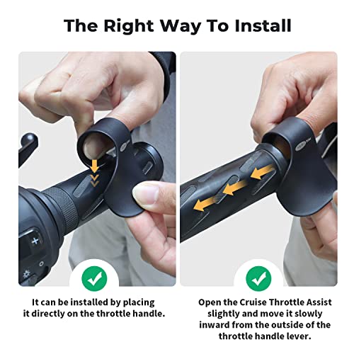 Alpha Rider Cruise Throttle Assist For 7/8" Handlebar Universal Motorcycle Throttle Mounted Assist Oil Control For Street Bike Sport Off Road Scooter Naked ATV 22MM Handlebar - Image 5