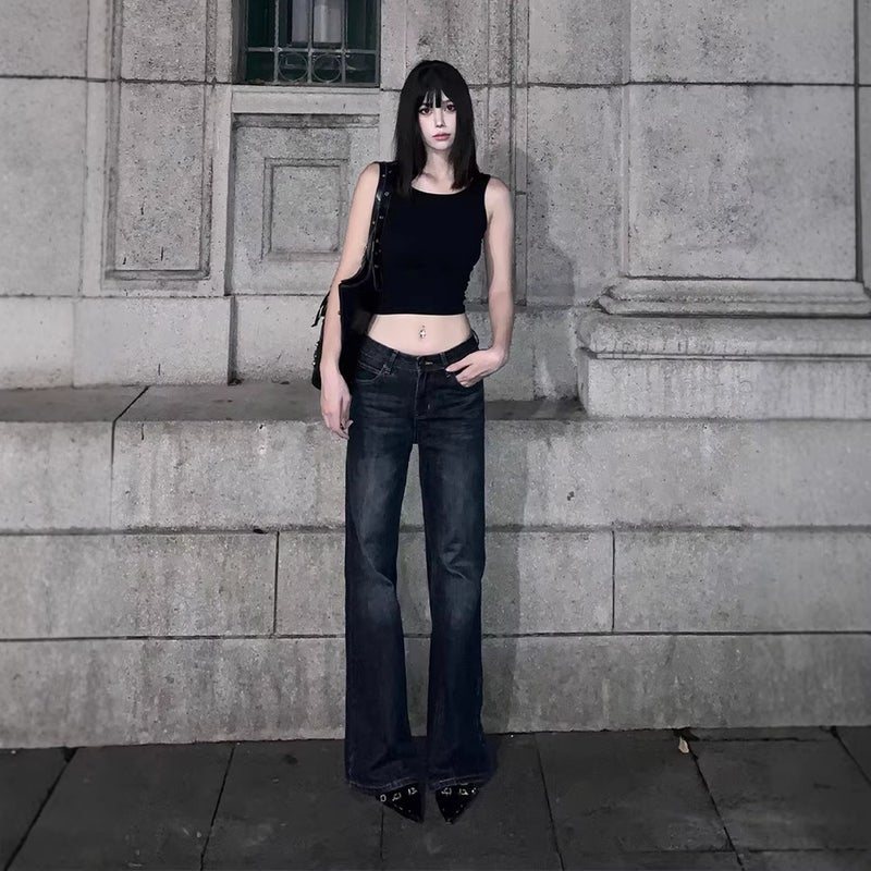 Unisex Casual Daily Denim Jeans - Image 4