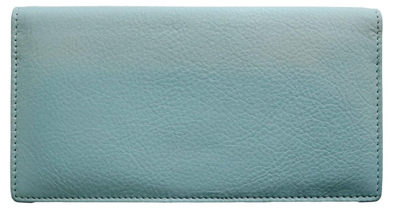 123 Cheap Checks Chambray RFID Leather Checkbook Cover With Credit Card Slots and Pen Holder - Image 2