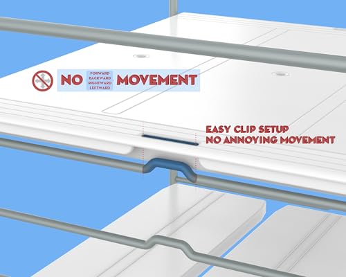 EVERIE حامل قابل للتعديل 3 طبقات للأغراض الثقيلة، الجرار، الزجاجات، العلب، الأكياس البلاستيكية، التغليف، ورق الألمنيوم، الوجبات الخفيفة والصناديق للمطبخ، الطاولة، الخزائن، بعرض من 11'' إلى 16.7'' (11“ - 16.7” عرض، قطعة، 1) - Image 2