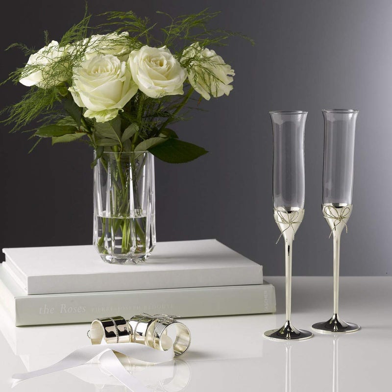 Wedgwood Vera Wang Wedgwood Love Knots Toasting Flute Pair  - Image 2