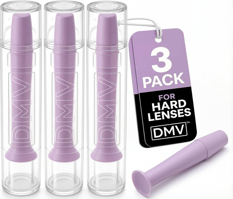 DMV All temp range compatible build Ultra Hard Contact Lens Remover (Lavender, 3 Pack) Heat insulation layer - Image 1