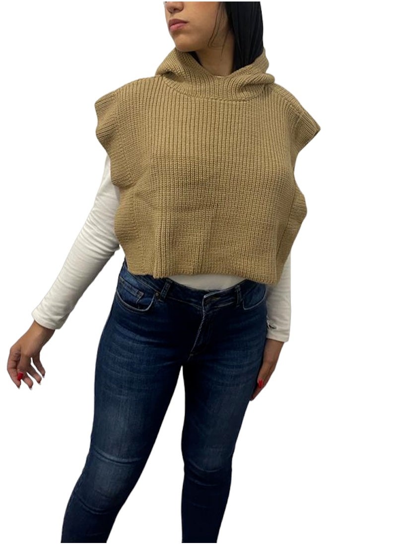 Generic - Women's Cape and poncho Beige - Image 1