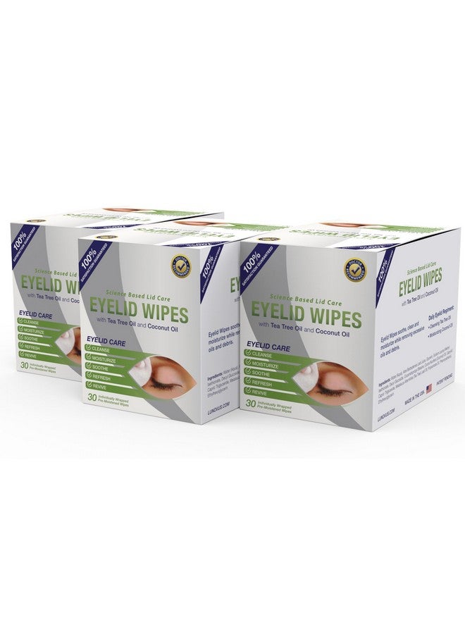 Visual Advantage Premium Eyelid Wipes With Tea Tree and Coconut Oil - Cleansing Wipes for People Itchy Eyes - Box Of 30 Natural Eye Wipes - Image 4