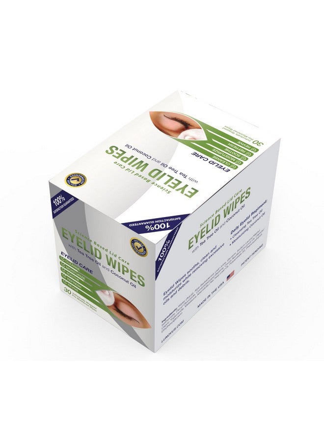 Visual Advantage Premium Eyelid Wipes With Tea Tree and Coconut Oil - Cleansing Wipes for People Itchy Eyes - Box Of 30 Natural Eye Wipes - Image 3