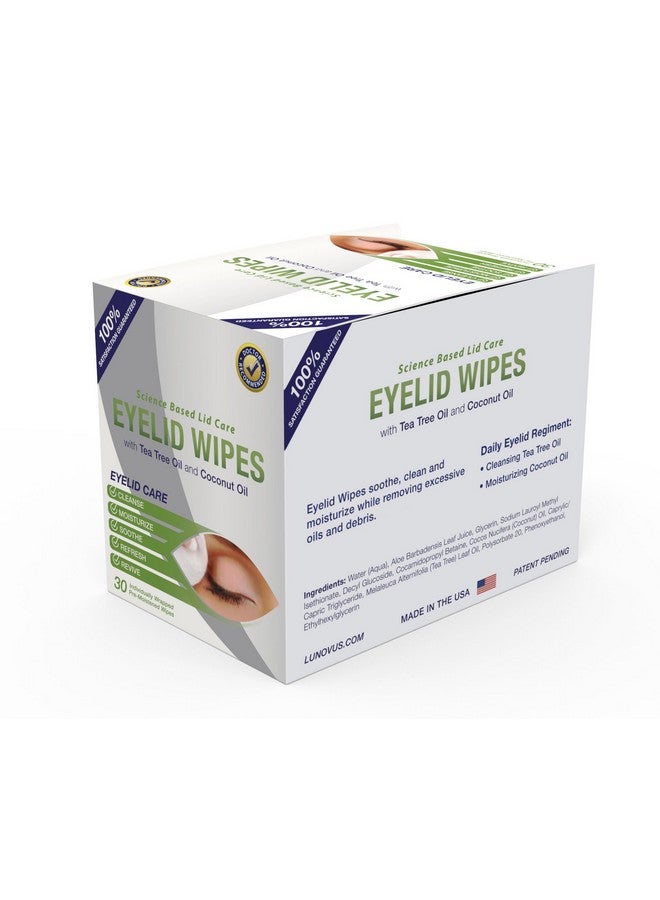 Visual Advantage Premium Eyelid Wipes With Tea Tree and Coconut Oil - Cleansing Wipes for People Itchy Eyes - Box Of 30 Natural Eye Wipes - Image 5