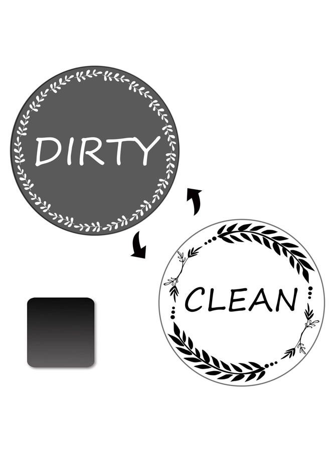 DBlosp Clean and Dirty Magnet，Dishwasher Magnet Clean Dirty Sign Indicator，Reversible Dish Washer Sign, Double Sided Strong Kitchen Flip Indicator，Apartment Must Haves Kitchen Necessities - Image 1