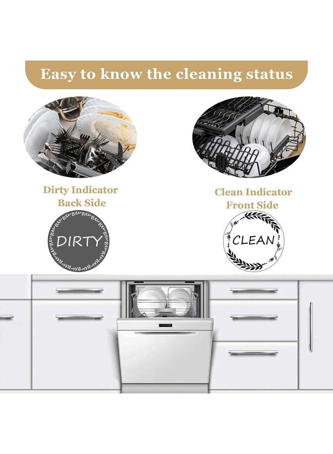DBlosp Clean and Dirty Magnet，Dishwasher Magnet Clean Dirty Sign Indicator，Reversible Dish Washer Sign, Double Sided Strong Kitchen Flip Indicator，Apartment Must Haves Kitchen Necessities - Image 2