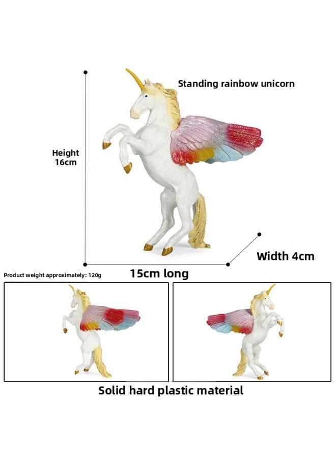 Simulation Animal Model European Myths And Legends God Horse Tianma Unicorn Pegasus Warcraft Dragon Phoenix Plastic Toy