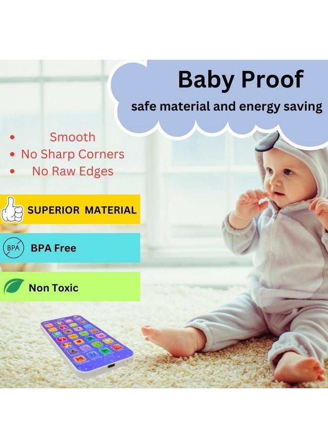 Amitasha Educational Phone Toys For 2-12 Years Kids Rechargeable 24 Modes Talking Baby Smart Phone Mobile Toy For Boys Girls Christmas Gift Birthday Surprise - Image 5