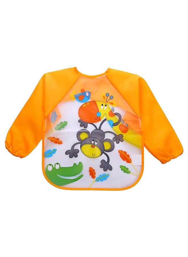 NIBEMINENT Cartoon Animal Printed Long Sleeved Bib - Image 1