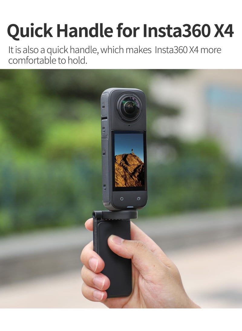 SOLARAE Magnetic Mount Base for Insta360 X4, Magnetic Quick Release Mount Bracket, Angle Adjustable Clip Clamp Mount, Multifunctional Desktop Stand Base Holder for Insta 360 X4 Sports Camera Accessories - Image 5