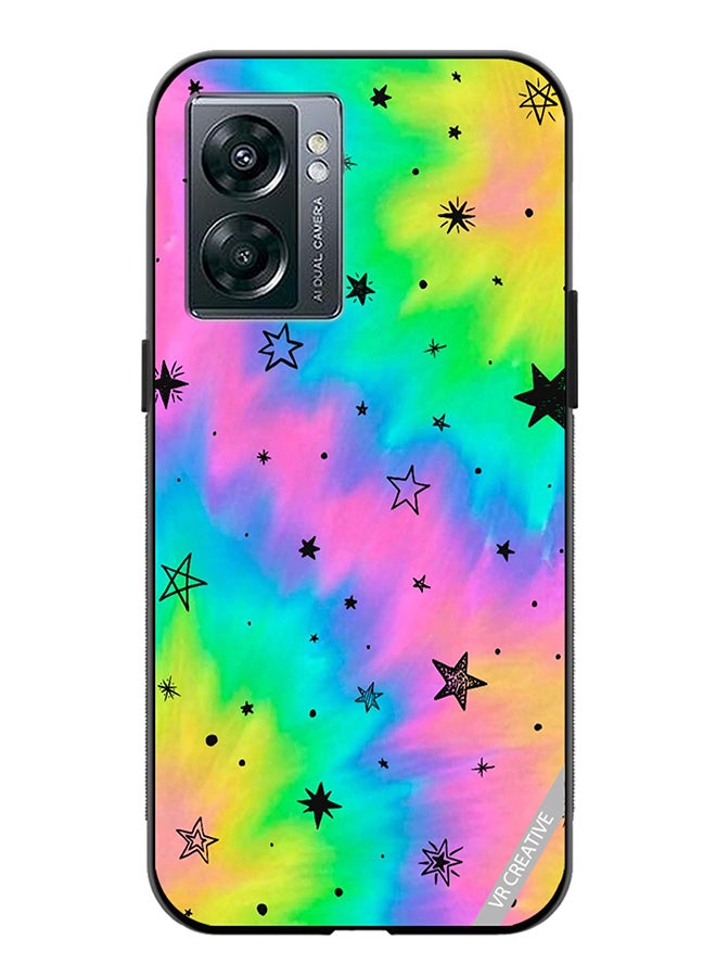 VR CREATIVE Protective Case Cover For Oppo A57 5G Star Design Multicolour - Image 1