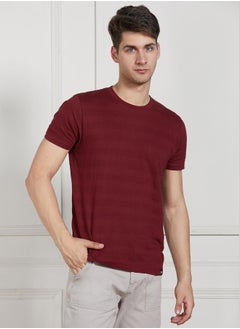 Dennis Lingo Regular Fit Maroon Cotton T-Shirt – Comfortable and Classic  - Image 1