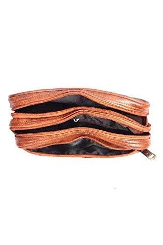 Handcuffs Toiletry Bag for Men | Travel Essentials Kit | Grooming Handbag | Toiletries Shaving Kit | Cosmetics Accessories Pouch | Multipurpose Organizer Bag for Daily Use (Brown) - Image 5