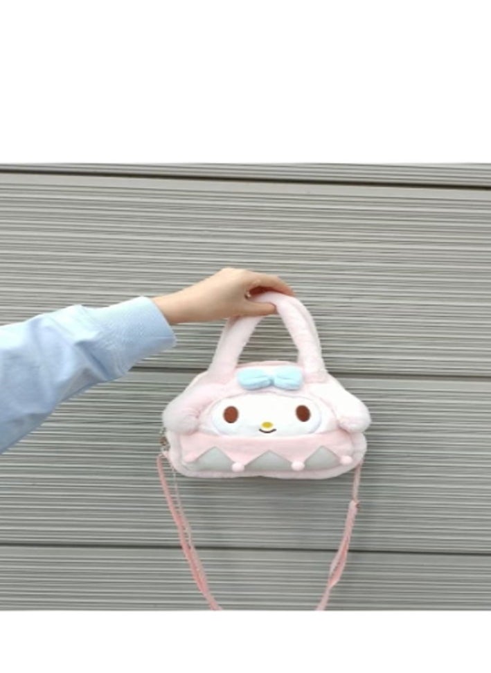 Sanrio Melody Plush Crossbody Bag with Adjustable Shoulder Strap Wallet Purse Shoulder Bag Coin Pouch Accessories for Women Girls  - Image 3