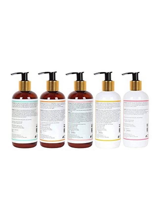 Fix My Curls - 5 Steps Protein Bundle With Cleansing Shampoo Everyday Moisturizing Shampoo Hydrating Deep Conditioner Leave In Cream And Defining Gel For Curly And Wavy Hair (250 Gm Each) - Image 1