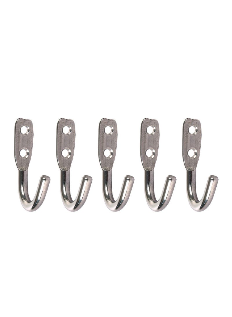 A TO Z A to Z Single Hook Khiti Solid Stainless Steel Pack of 5  - Image 1