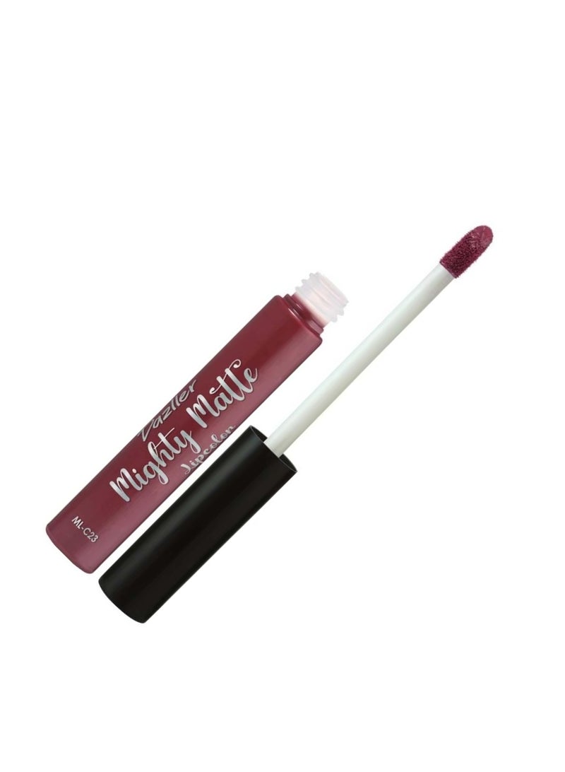 دازلير أحمر شفاه سائل مطفي من دازلر، لون عنابي داكن، تركيبة تدوم طويلاً 5 غرام - Image 2