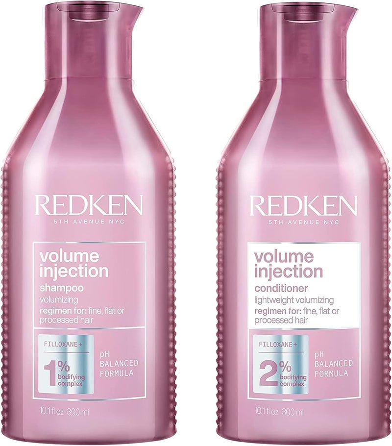 Redken Volume Injection Shampoo 300ml Conditioner 300ml Duo New