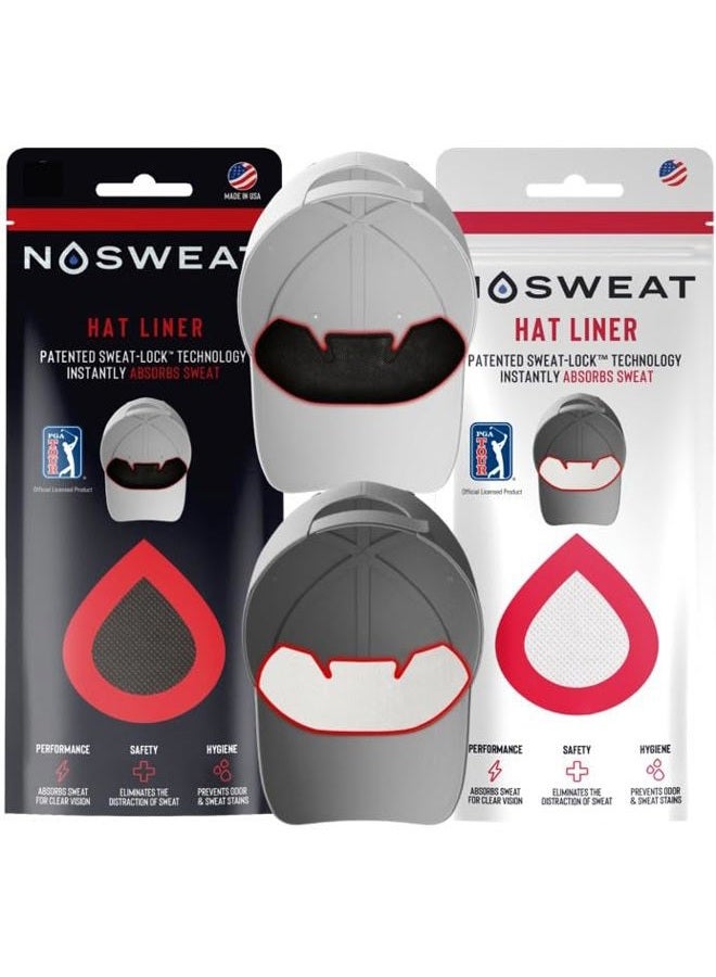 No Sweat Golf Hat Sweat Liner – Made in The USA - Prevents Stains & Odor - Patented Technology 3 | 6 | 12 | 25 | 50 Pack, 03-pack, L - Image 3