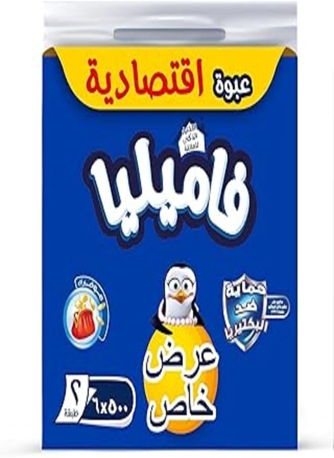 Familia Familia Facial Tissue - PE MultiPack - 2 Ply - 500 X 6 