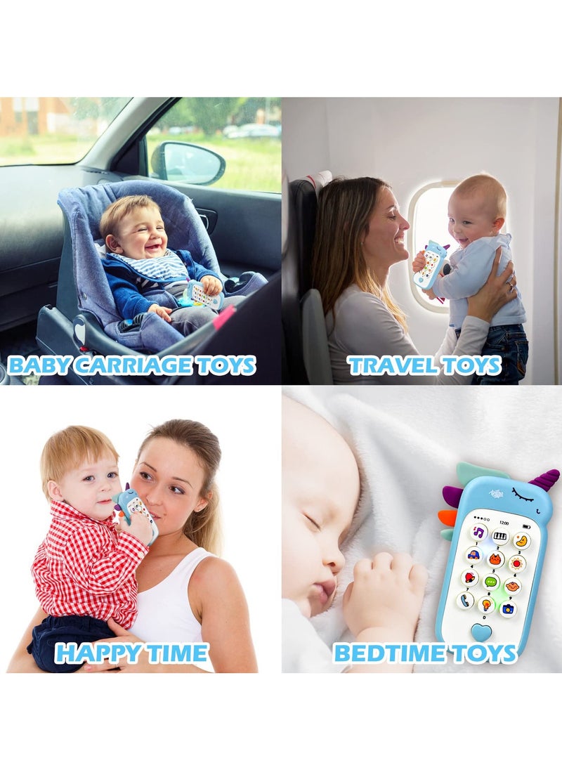 Mr. Penda Baby Cell Phone Toys, Fun and Educational Sound Toy for Babies and Toddlers for 6+ Months,Toy Mobile Phone Music Learning Education Mobile Toys (Blue)  - Image 5