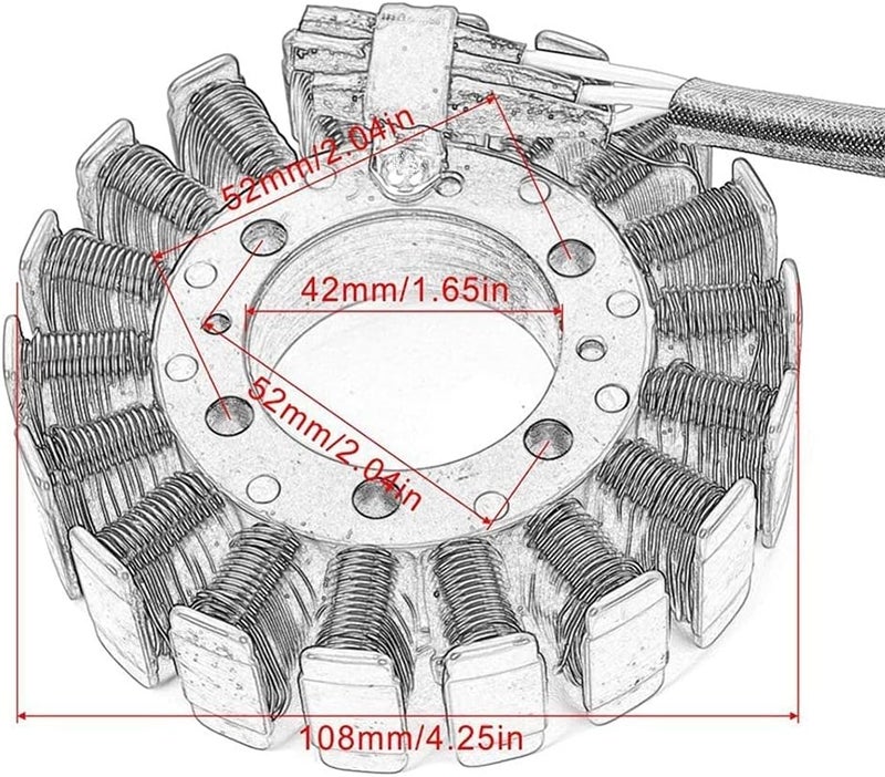 QASULER Motorcycle Stator Coil for CBR600RR CBR600 F5 - Image 2