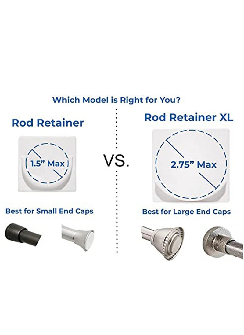 Generic 2 Pack Tension Holder Rod Mount Retainer for Wall No Drilling  - Image 4