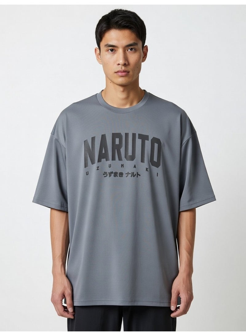 ناروتو تيشيرت رجالي واسع بكتفين منسدلين - Image 3