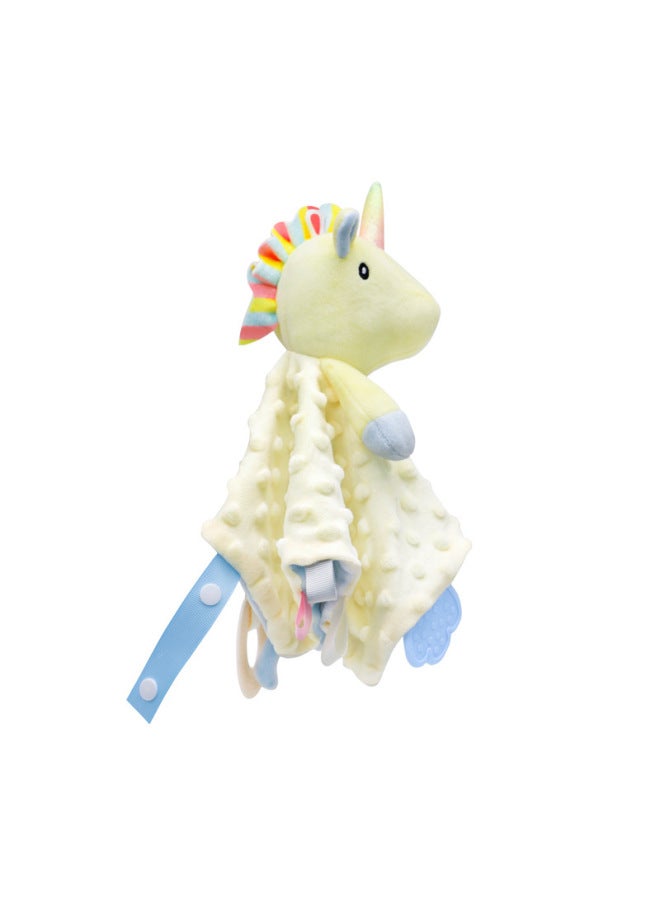 BBSKY Baby Cute Cartoon Animal Soothing Towel Silicone Molar Bite Soothing Towel Early Education Toys-Color:Unicorn-silicone Teether - Image 4