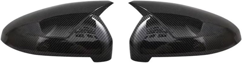 Carbon Fiber Pattern Side Mirror Covers Compatible With Audi A4 A5 B9 2017 2018 2019 - Image 1