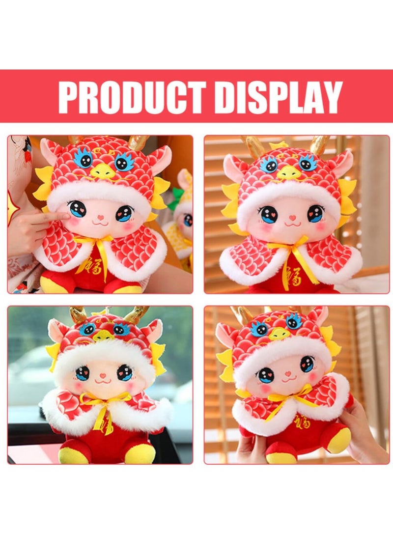 SYOSI Chinese Zodiac Dragon Doll 20 cm, 2024 Year of Dragon Plush Toy, Chinese New Year Mascot, Stuffed Animal for Spring Festival Decor, Ideal Zodiac Gift for Kid - Image 5