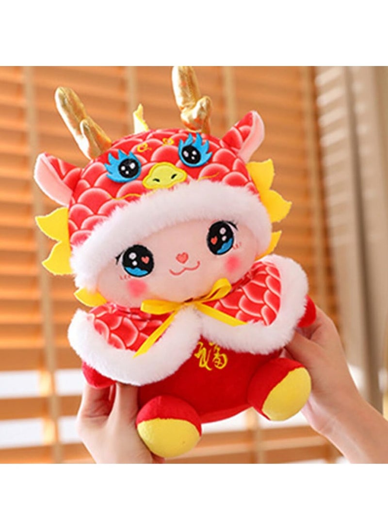 SYOSI Chinese Zodiac Dragon Doll 20 cm, 2024 Year of Dragon Plush Toy, Chinese New Year Mascot, Stuffed Animal for Spring Festival Decor, Ideal Zodiac Gift for Kid - Image 4