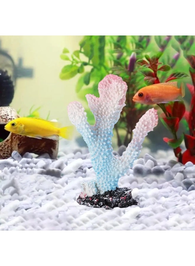 زينة الشعاب المرجانية المصنوعة من الراتنج لتزيين أحواض الأسماك، مناسبة لأحواض المياه العذبة والمالحة لمحبي الأسماك - Image 1