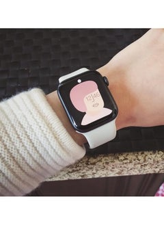 FITIT FITIT Bands for Apple Watch Band match with any Apple Watch Series 3 and Above (41mm 38mm and 40mm cases), Soft Silicone Sport Replacement Strap, White.  - Image 3